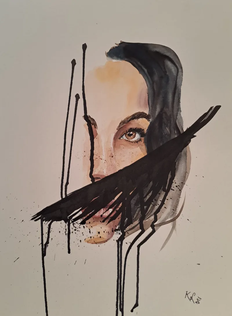 Cancelled — Aquarell und Tusche von Katharina Lechner