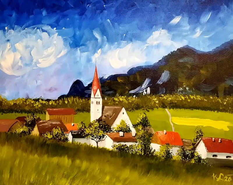 Terfens — Acryl auf Leinwand von Katharina Lechner