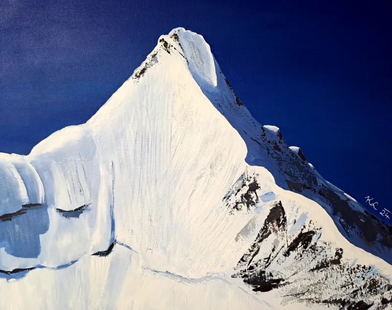 Obergabelhorn — Acryl auf Leinwand von Katharina Lechner